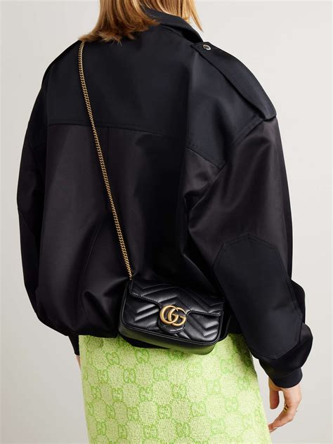 mini quilted leather bucket bag gucci|Gucci marmont matelassé shoulder bag.